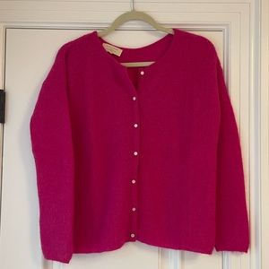 Sezane Gaspard Cardigan - Fuschia
